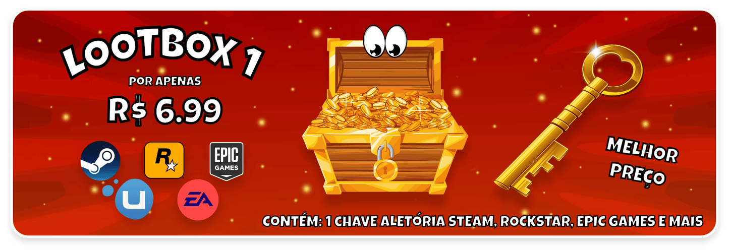 LOOTBOX 1: 1 Chave Aleatória - 1 Random Key