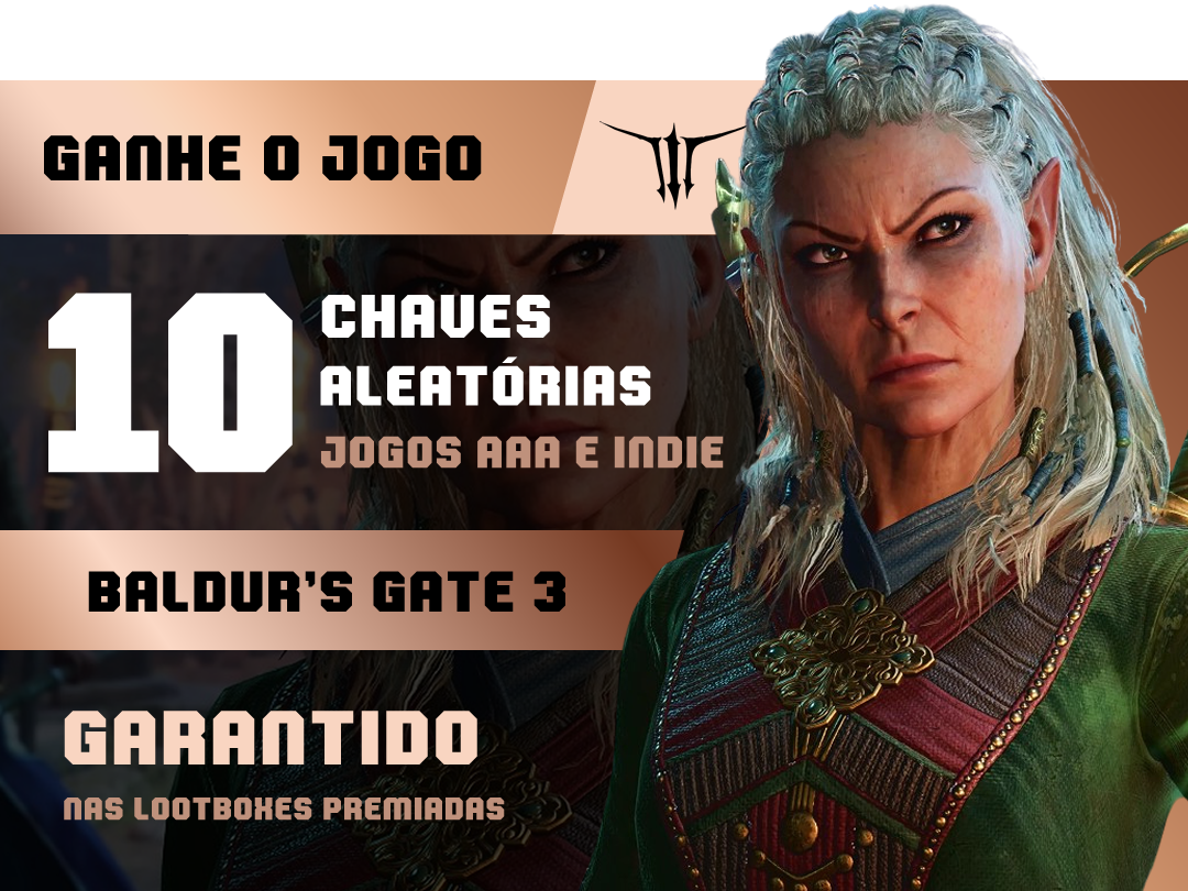 Lootbox Baldur's Gate 3 — 10 Chaves Aleatórias | Mais Loot
