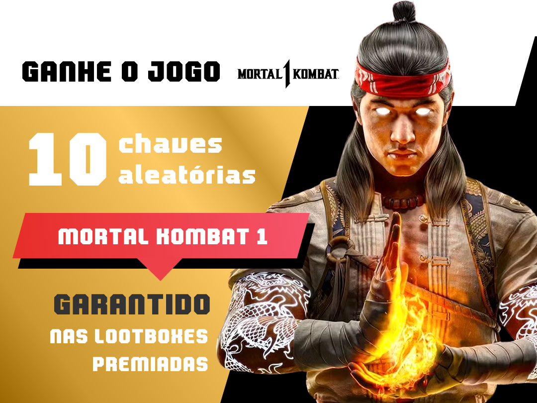 Lootbox MORTAL KOMBAT 1 — 10 Chaves Aleatórias | Mais Loot