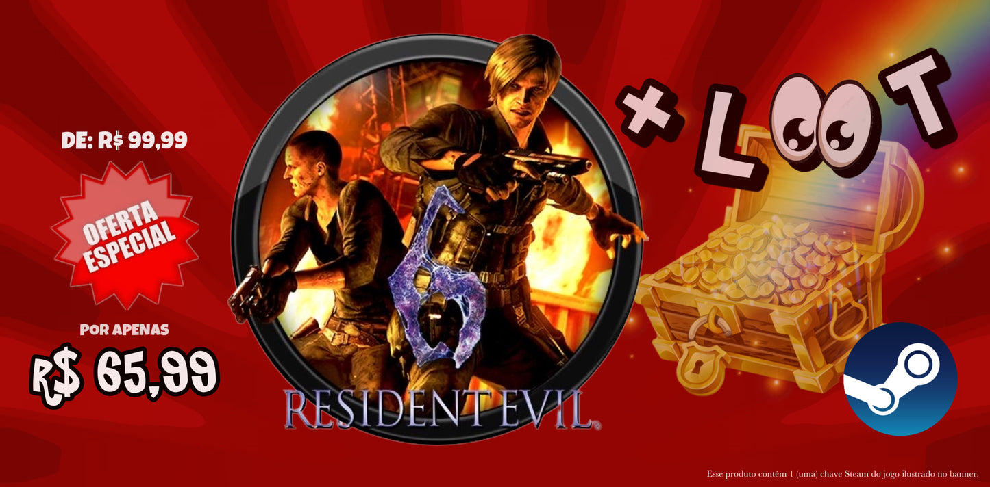 Comprar Resident Evil 6 com desconto | Mais Loot