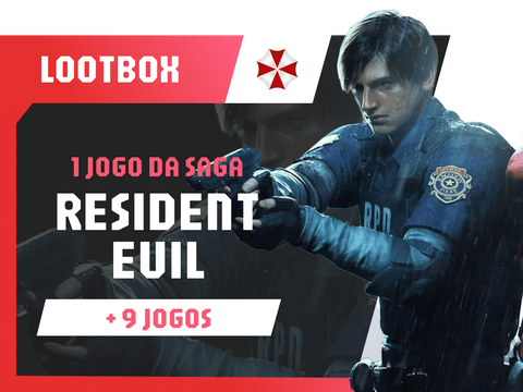 Lootbox Resident Evil: 1 Resident Alteatório + 9 jogos | Mais Loot