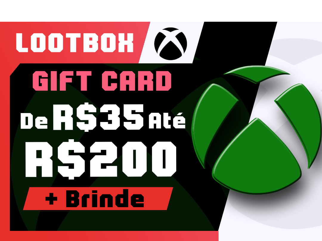 LOOTBOX Xbox - Gift Card (R$35 até R$200) + Jogo | Mais Loot