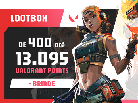 Lootbox Valorant - VP400 até 13000 + Jogo | Mais Loot